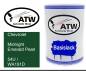 Preview: Chevrolet, Midnight Emerald Pearl, 54U / WA191D: 500ml Lackdose, von ATW Autoteile West.